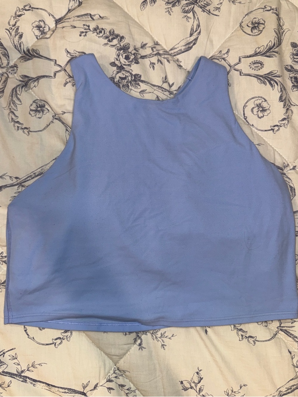 Athleta Periwinkle High-Neck Crop Tank